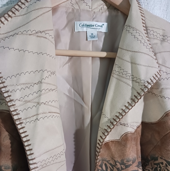 COLDWATER CREEK JACKET Western details womens large XL - Picture 4 of 12